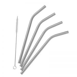 SteelStraw bøjet og børste fra Pulito