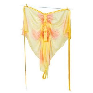 Silke sommerfuglevinger i gul fra Sarah´s Silks